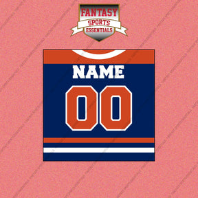 Edmonton Oilers Personalized Current Home Jersey Wall Art Prints