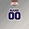 Edmonton Oilers Personalized Current Name and Number Magnets
