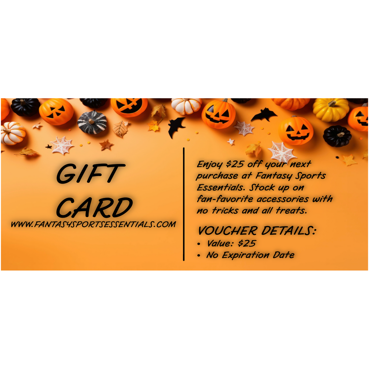 Fantasy Sports Essentials Gift Card $25