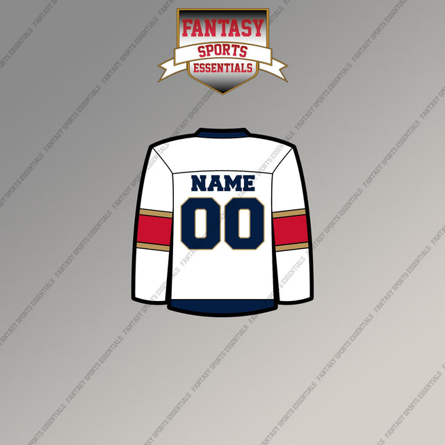 Florida Panthers Personalized Current Away Jersey Magnets