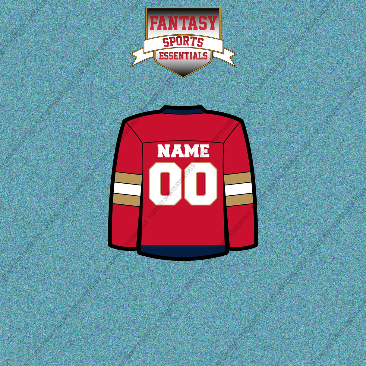 Florida Panthers Personalized Current Home Jersey Car Decals
