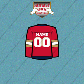 Florida Panthers Personalized Current Home Jersey Car Decals