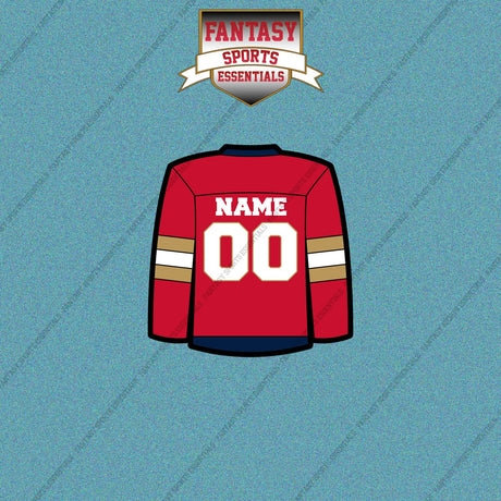 Florida Panthers Personalized Current Home Jersey Car Decals