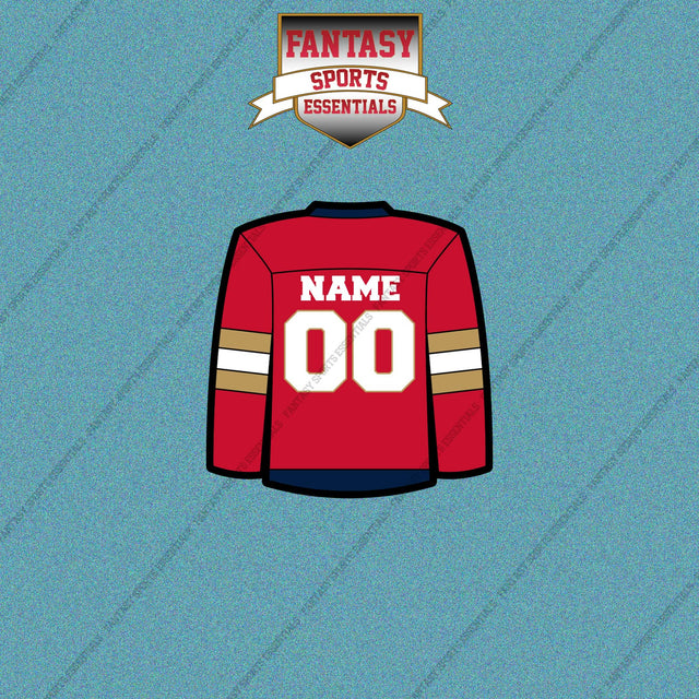 Florida Panthers Personalized Current Home Jersey Car Decals