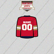 Florida Panthers Personalized Current Home Jersey Glossy Stickers