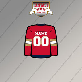 Florida Panthers Personalized Current Home Jersey Magnets
