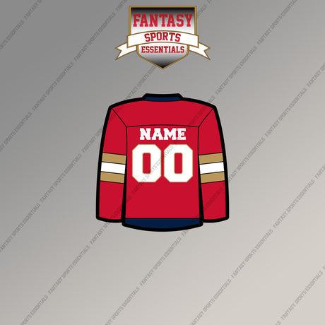 Florida Panthers Personalized Current Home Jersey Magnets