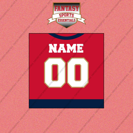 Florida Panthers Personalized Current Home Jersey Wall Art Prints