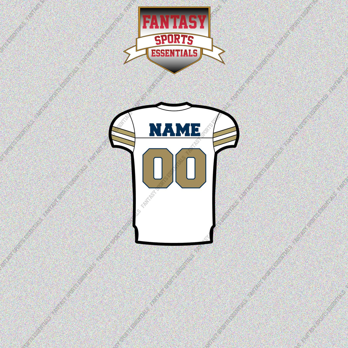 Georgia Tech Yellow Jackets Football Personalized Home Jersey Glossy Stickers