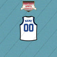Golden State Warriors Personalized Current Away Jersey Car Decals