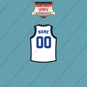 Golden State Warriors Personalized Current Away Jersey Car Decals