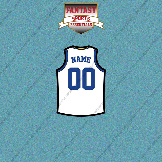 Golden State Warriors Personalized Current Away Jersey Car Decals