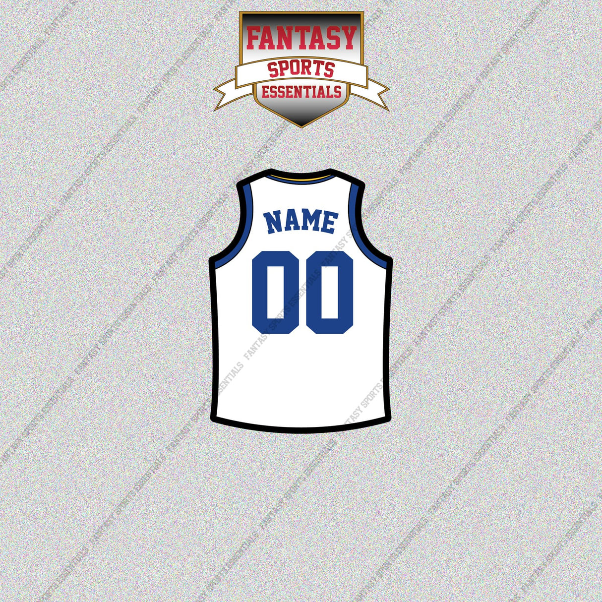 Golden State Warriors Personalized Current Away Jersey Glossy Stickers