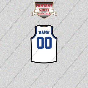 Golden State Warriors Personalized Current Away Jersey Glossy Stickers