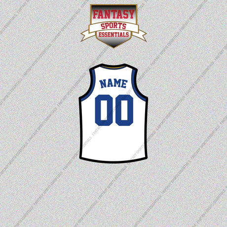 Golden State Warriors Personalized Current Away Jersey Glossy Stickers
