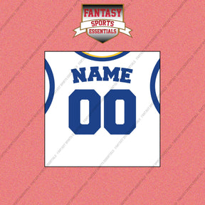 Golden State Warriors Personalized Current Away Jersey Wall Art Prints