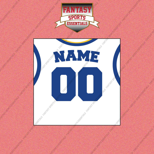 Golden State Warriors Personalized Current Away Jersey Wall Art Prints