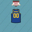 Golden State Warriors Personalized Current Home Jersey Car Decals