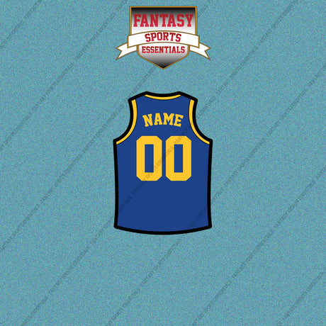 Golden State Warriors Personalized Current Home Jersey Car Decals