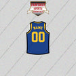 Golden State Warriors Personalized Current Home Jersey Glossy Stickers
