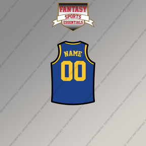 Golden State Warriors Personalized Current Home Jersey Magnets