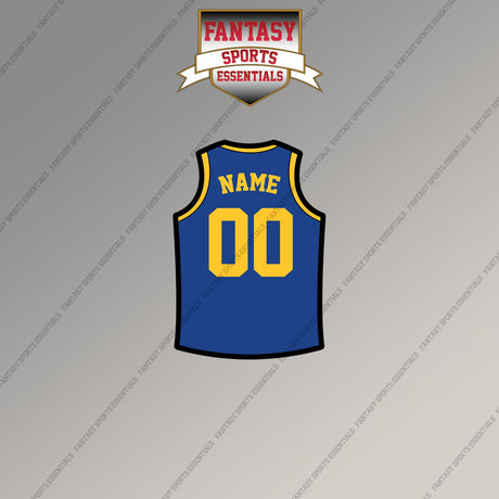 Golden State Warriors Personalized Current Home Jersey Magnets