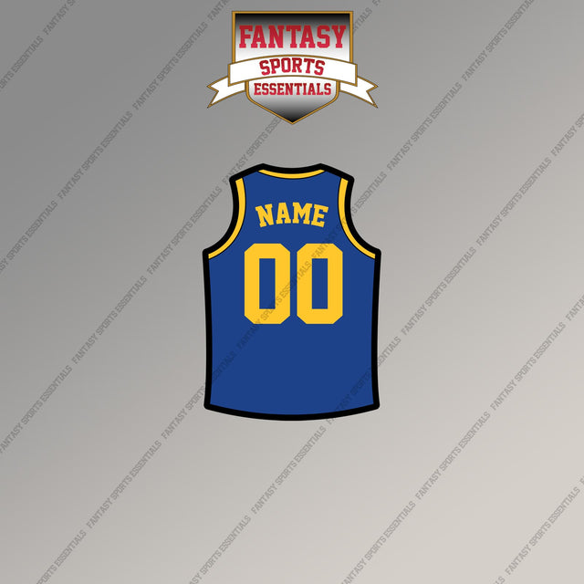 Golden State Warriors Personalized Current Home Jersey Magnets