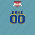 Golden State Warriors Personalized Current Name and Number Car Decals