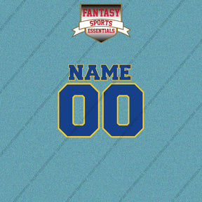 Golden State Warriors Personalized Current Name and Number Car Decals