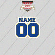Golden State Warriors Personalized Current Name and Number Glossy Stickers