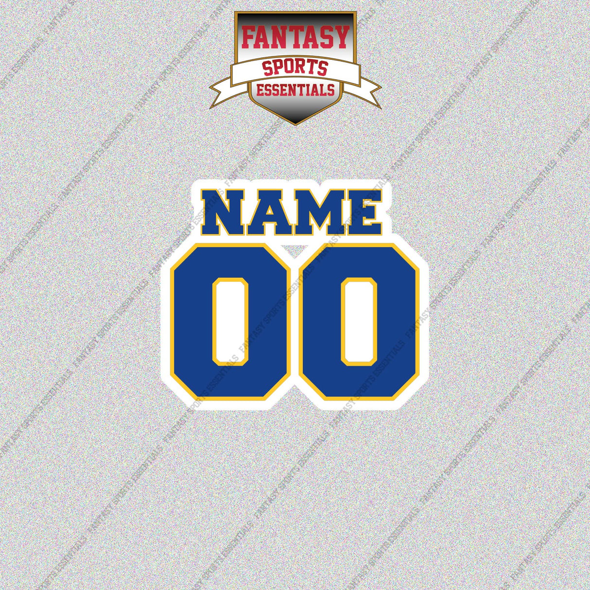 Golden State Warriors Personalized Current Name and Number Glossy Stickers