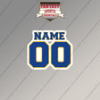 Golden State Warriors Personalized Current Name and Number Magnets