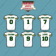 Green Bay Packers 2025 Away Jersey Car Decals (Choose Your Player) Page 1