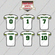 Green Bay Packers 2025 Away Jersey Glossy Stickers (Choose Your Player) Page 1