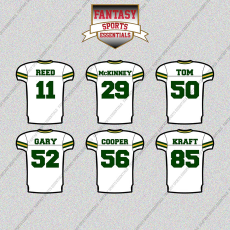 Green Bay Packers 2025 Away Jersey Glossy Stickers (Choose Your Player) Page 2