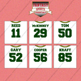 Green Bay Packers 2025 Away Jersey Wall Art Prints (Choose Your Player) Page 2