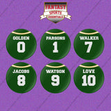 Green Bay Packers 2025 Home Jersey Button Pins (Choose Your Player) Page 1