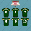 Green Bay Packers 2025 Home Jersey Car Decals (Choose Your Player) Page 1