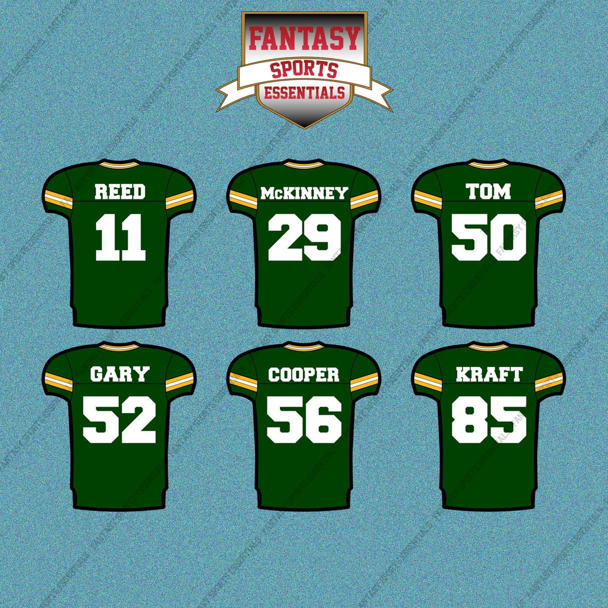 Green Bay Packers 2025 Home Jersey Car Decals (Choose Your Player) Page 2