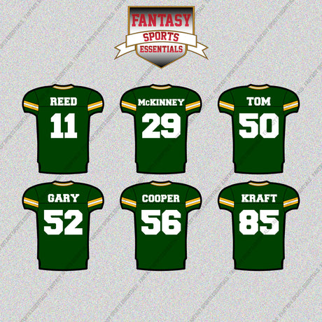 Green Bay Packers 2025 Home Jersey Glossy Stickers (Choose Your Player) Page 2