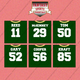 Green Bay Packers 2025 Home Jersey Wall Art Prints (Choose Your Player) Page 2