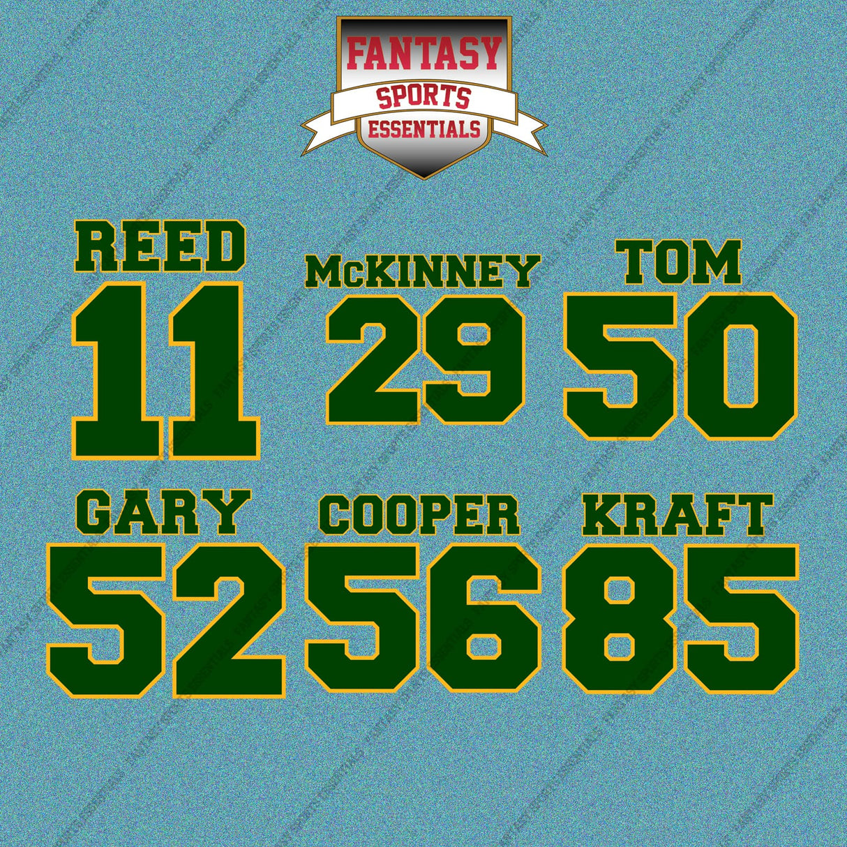 Green Bay Packers 2025 Name and Number Car Decals (Choose Your Player) Page 2