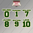 Green Bay Packers 2025 Name and Number Magnets (Choose Your Player) Page 1