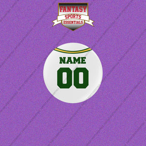 Green Bay Packers Personalized Current Away Jersey Buttons