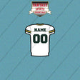 Green Bay Packers Personalized Current Away Jersey Car Decals