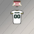 Green Bay Packers Personalized Current Away Jersey Magnets