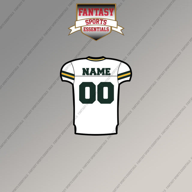 Green Bay Packers Personalized Current Away Jersey Magnets