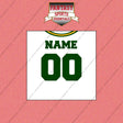 Green Bay Packers Personalized Current Away Jersey Wall Art Prints
