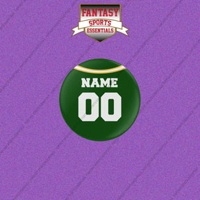Green Bay Packers Personalized Current Home Jersey Buttons