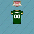Green Bay Packers Personalized Current Home Jersey Car Decals